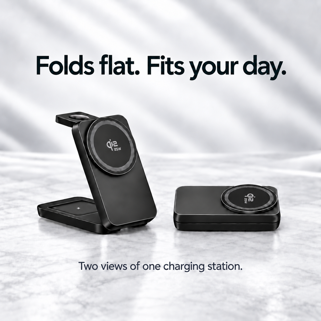 daytavo 3-in-1 Foldable Magnetic Charging Station